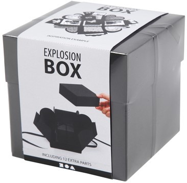 Explosion box Creativ Company 12x12x12cm zwart-2