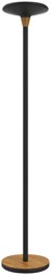 Vloerlamp Unilux Baly LED zwart/bamboe