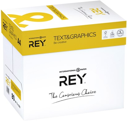 Kopieerpapier Rey Text & Graphics A4 80gr wit 500vel-2