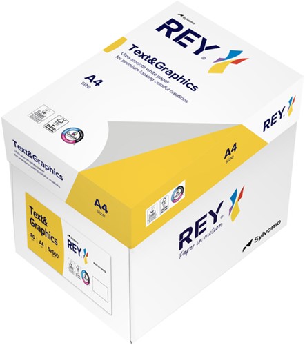 Kopieerpapier Rey Text & Graphics A4 80gr wit 500 vel-1