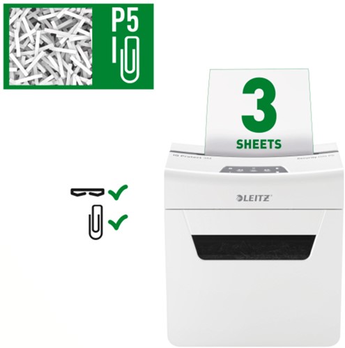 Papiervernietiger Leitz IQ Protect Premium 3M snippers 2x15mm-2