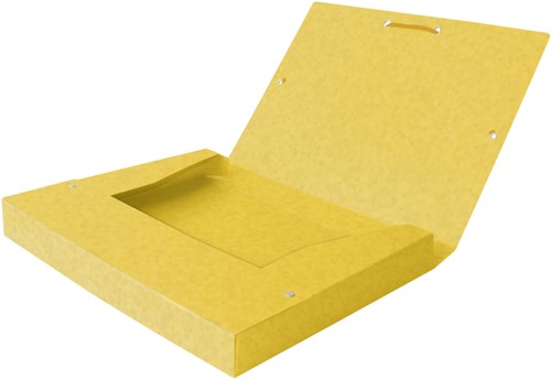 Elastobox Oxford Top File+ A4 25mm geel-2