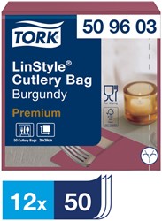 Pochette Tork LinStyle® 1-laags 60st duurzaam bordeaux 509603