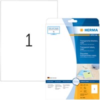 Etiket HERMA 4585 210x297mm weerbestendig transparant mat 10stuks-2