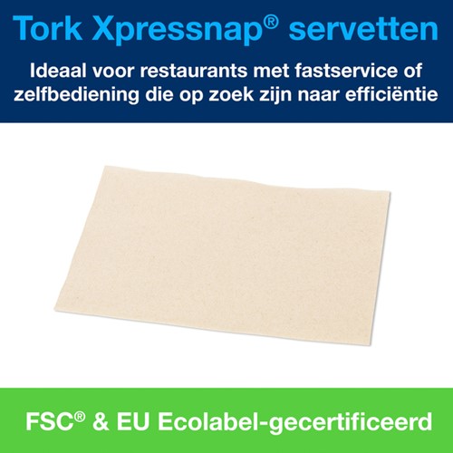 Servetten Tork Xpressnap®  1/2 vouw 2-laags 1000st naturel  12880-2