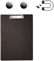 Klembord MAUL A4 staand + 2 magneten achterzijde PVC zwart-1