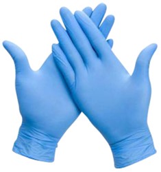 Handschoen Filtas nitril L blauw 100 stuks