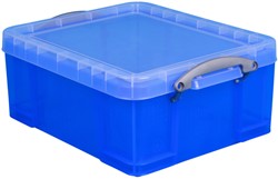 Opbergbox Really Useful 18 liter 480x390x200mm transparant blauw
