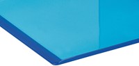 Boekensteun MAUL 10x10x13cm acryl set 2 neon blauw transparant-3