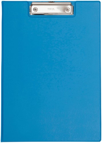 Klembordmap MAUL A4 staand met penlus PVC neon lichtblauw-1