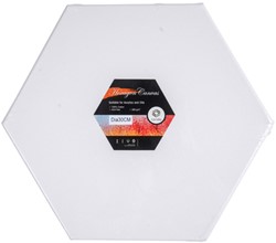 Canvas Conda Hexagon 30 cm gebleekt katoen