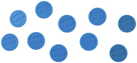 Magneet Nobo 24mm 600gr blauw 10stuks-2