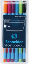 Balpen Schneider Slider Edge XB etui à 6 kleuren