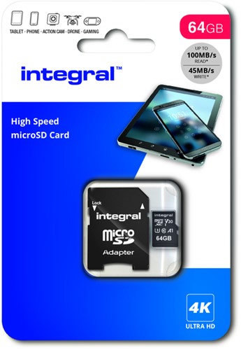 Geheugenkaart Integral microSDXC 64GB-2