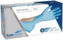 Handschoen Eurogloves nitril S blauw 100 stuks