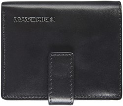 Kaarthouder Maverick All Black compact RFID leer zwart