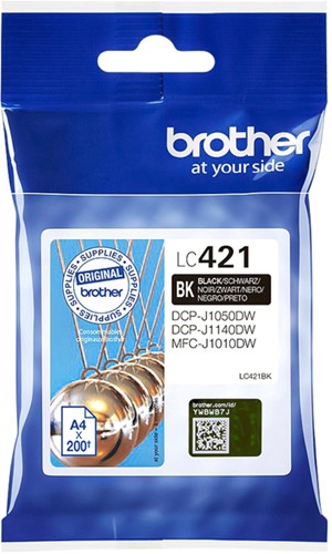 Inktcartridge Brother LC-421BK zwart