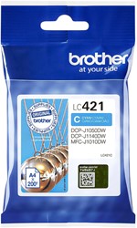 Inktcartridge Brother LC-421C blauw