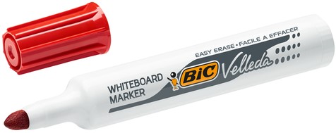 Whiteboardmarker Bic Velleda 1711 rond large rood-2