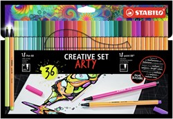 Arty creative Stabilo etui 36 kleuren