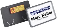 Badge Durable clip card met magneet 40x75mm zwart-2