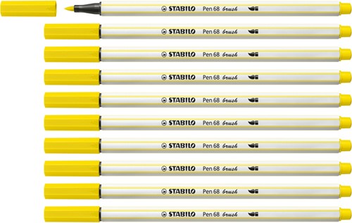 Brushstift STABILO Pen 568/24 citroengeel-4
