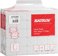 Handdoek Katrin W-vouw 2-laags wit 320x240mm-2