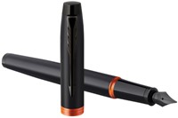 Vulpen Parker IM black orange vibrant ring fijn-3