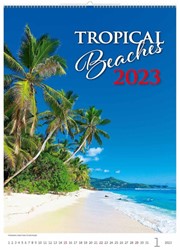 Kalender 2023 Helma 365 31.5x45cm Tropische Stranden