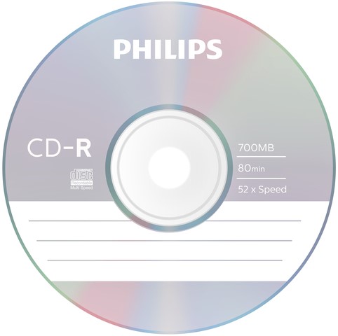 CD-R Philips 80Min 700MB 52x SP (50)-2