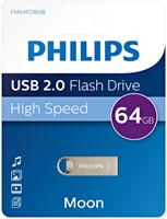 USB-stick 2.0 Philips moon vintage silver 64GB-3