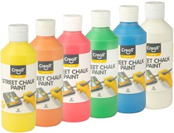 Stoepkrijtverf Creall Chalk Paint set à 6 kleuren