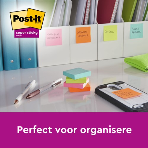 Memoblok Post-it Z-Notes R330 Super Sticky 76x76mm Soulful 6 stuks-3