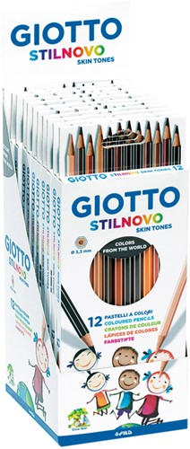 Potlood Giotto Stilnovo skin tones 12 stuks-2