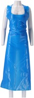 Schort CMT 125x80cm 25mu geruwd op rol PE blauw