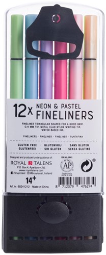 Fineliner Bruynzeel set á 12 kleuren assorti-2