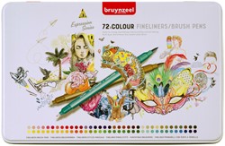 Fineliner Bruynzeel set á 72 kleuren assorti