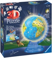 3D puzzel Ravensburger Globe Night Edition XXL 54 stuks-3