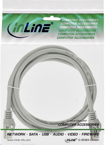 Kabel InLine Cat5e U UTP 2 meter grijs-2