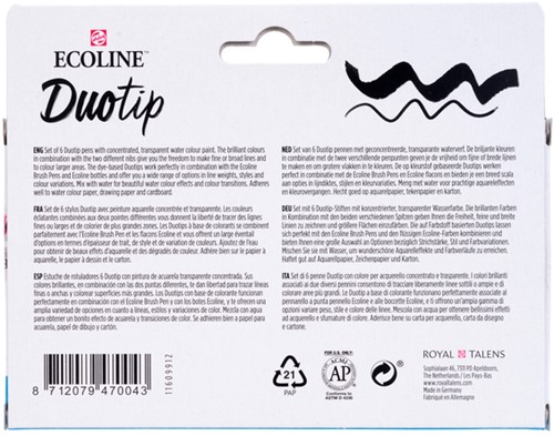 Duotip Talens Ecoline set á 6 stuks botanisch-1