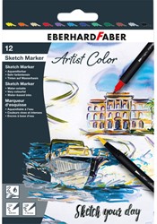 Sketchmarker Eberhard Faber 12 stuks kleuren