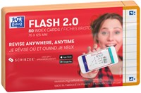 Flashcard Oxford 2.0 75x125mm 80vel 250gr lijn oranje-2