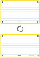 Flashcard Oxford 2.0 75x125mm 80 vel 250gr lijn geel-2