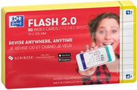 Flashcard Oxford 2.0 75x125mm 80vel 250gr lijn geel-2