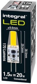 Ledlamp Integral G4 4000K koel wit 1.5W 170lumen-2