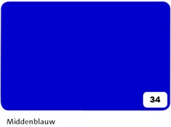 Fotokarton Folia 2zijdig 50x70cm 300gr nr34 middenblauw