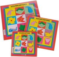 Vouwkartons vierkant 20x20cm 105gram assorti 40 stuks-3