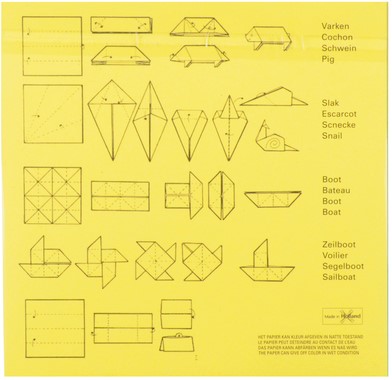 Vouwkartons vierkant 16x16cm 105gram assorti 40 vel-1