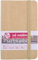 Schetsboek Talens Art Creation 80 witte vellen 140gr 90x140mm kraft