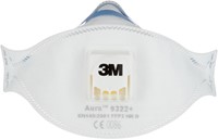 Stofmasker 3M Aura voor schuren 9322+ FFP2 met ventiel 5 stuks-1